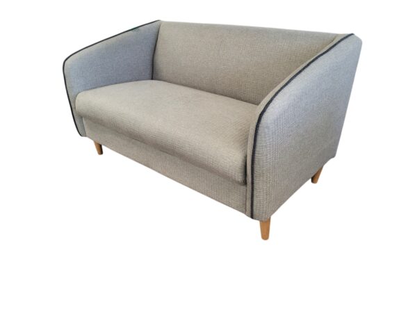Grey Cloth Loveseat - Image 4