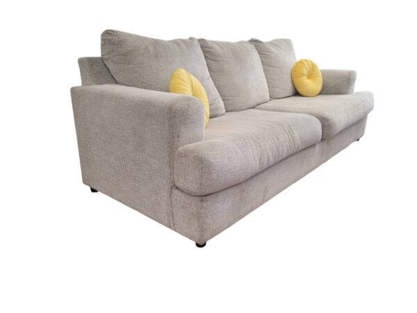 Beige Cloth Modern Couch - Image 3