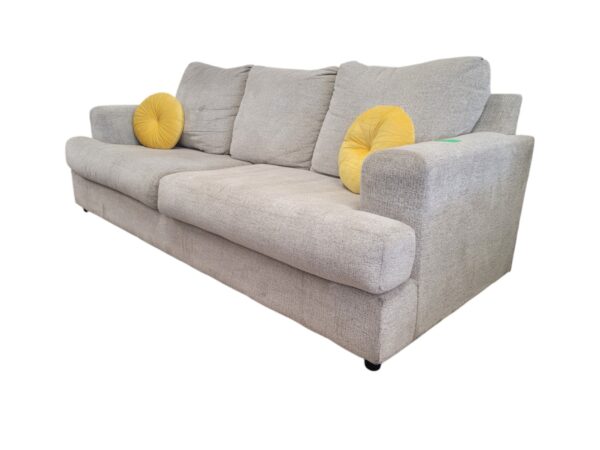 Beige Cloth Modern Couch - Image 4