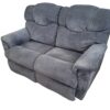 Blue Loveseat with Recliners - Image 4