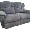 Blue Loveseat with Recliners - Image 3