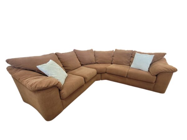Tan Cloth L Sectional - Image 3