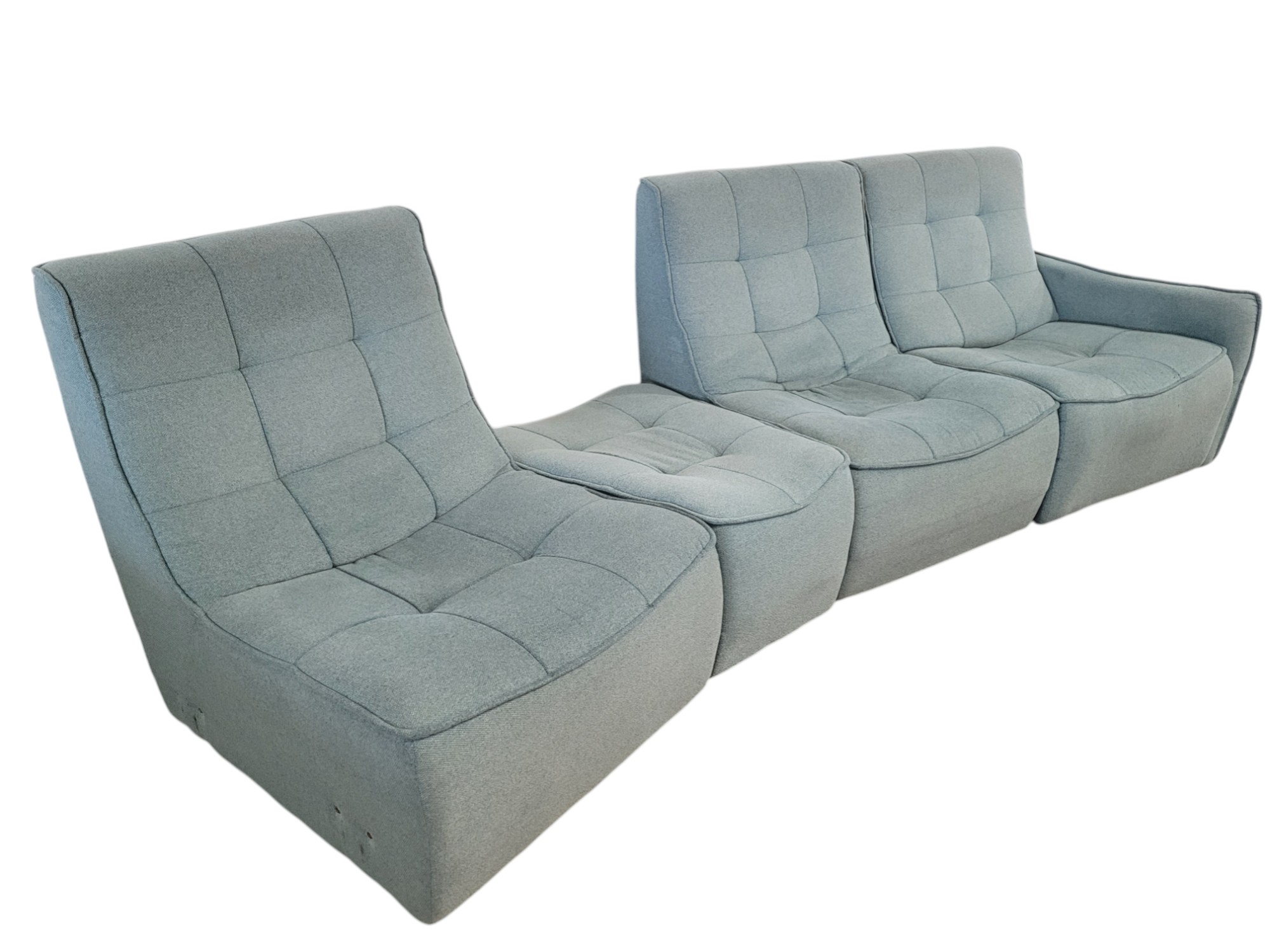 Electric Recliner Teal Couch - Image 3