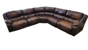 Brown Leather Sectional
