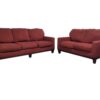 Maroon Couch & Loveseat Set