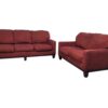 Maroon Couch & Loveseat Set - Image 4