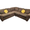 Brown Flex Steel L-Shaped Sectional