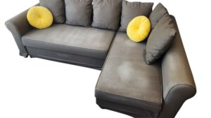 Brown L-Shaped IKEA Sectional