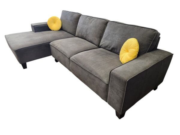 Gray L-Shaped Sectional - Image 4