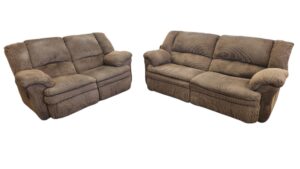 Brown Couch & Loveseat Recliner Set
