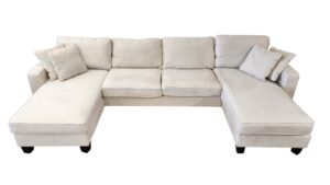 White U-Shaped Sectional