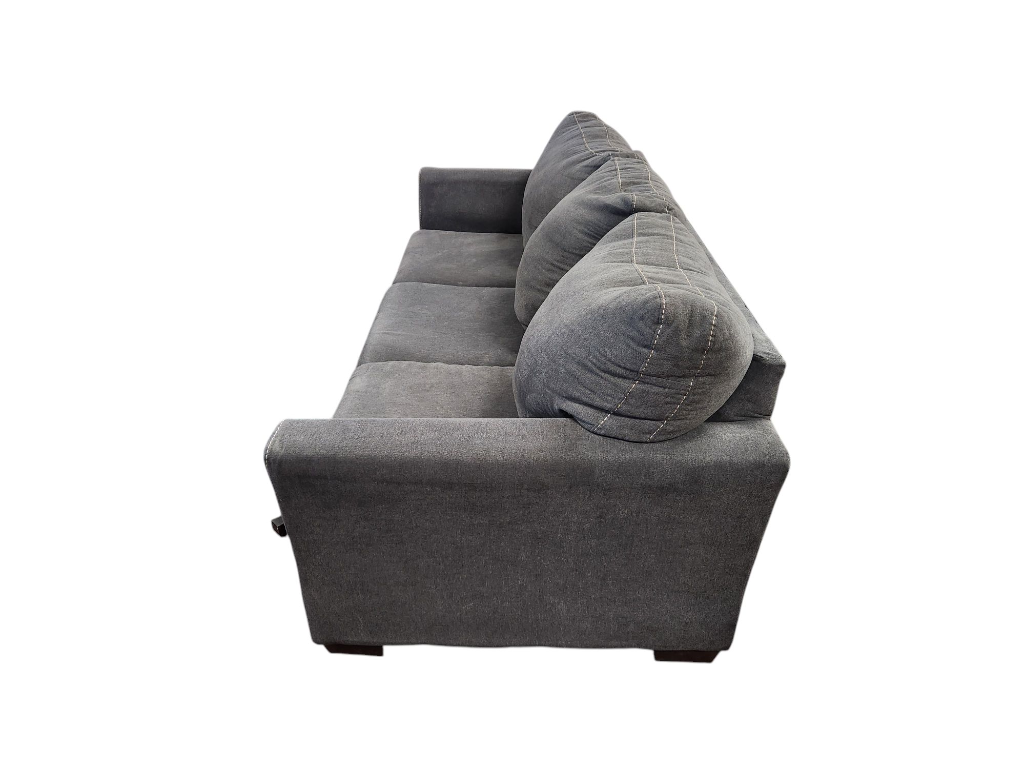Blue 3-Seat Sofa - Image 4