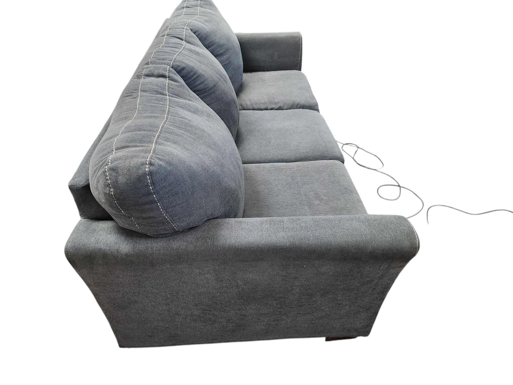 Blue 3-Seat Sofa - Image 3