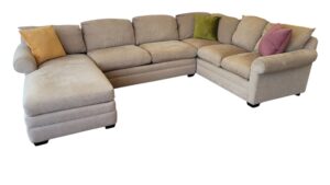 Tan Basset U-Shaped Sectional