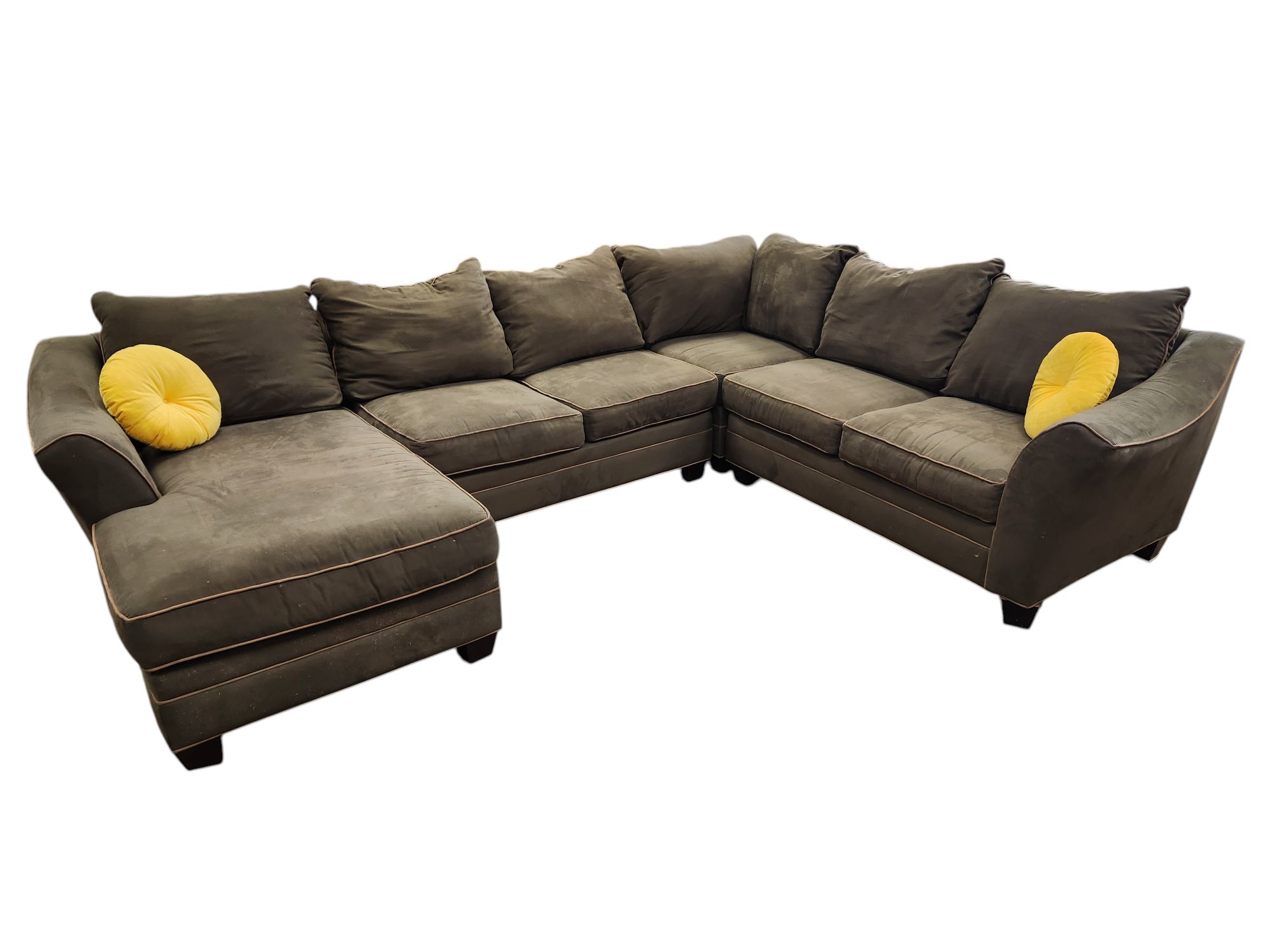 Green U-Shaped Sectional