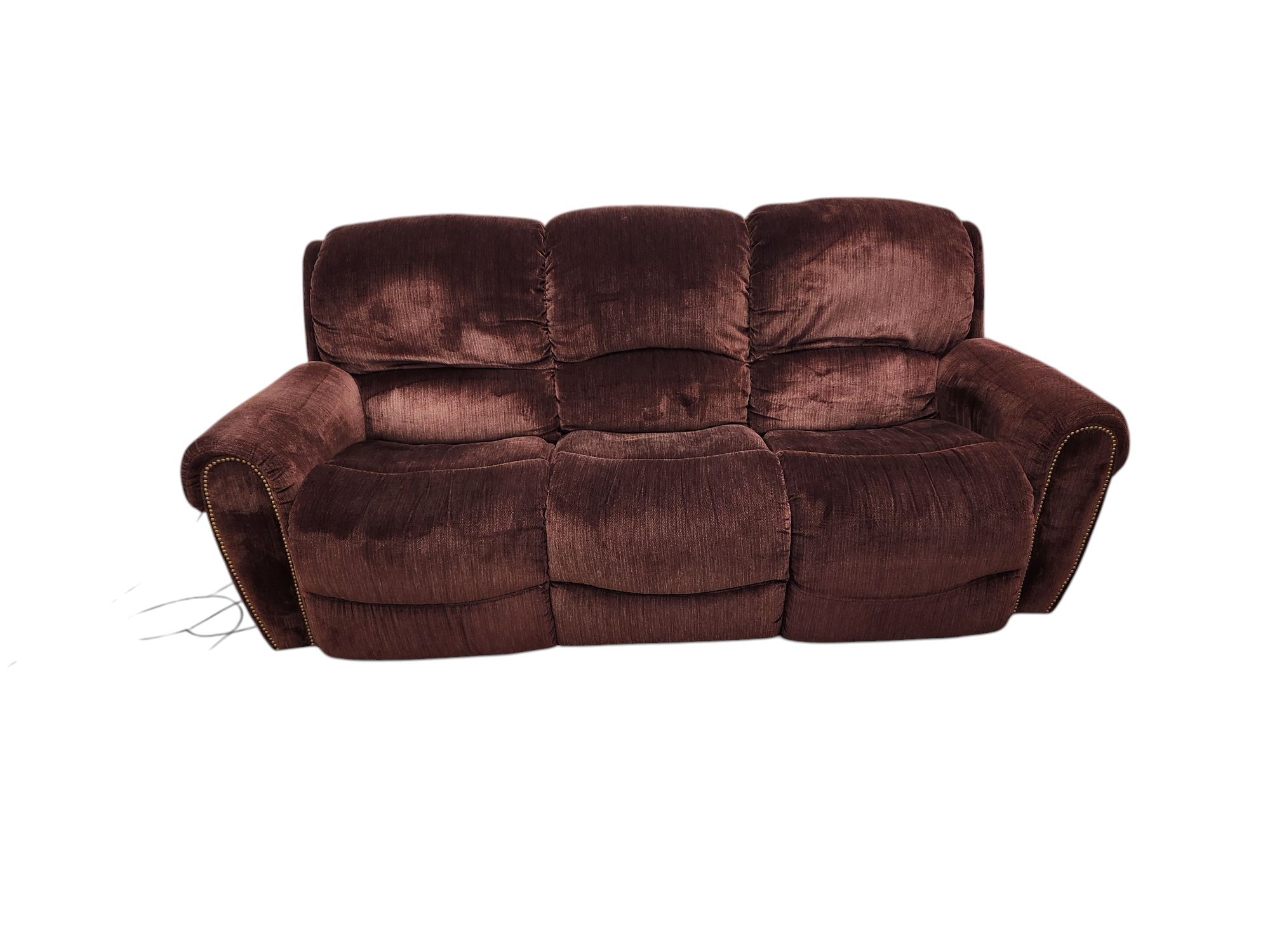 Maroon Recliner Sofa