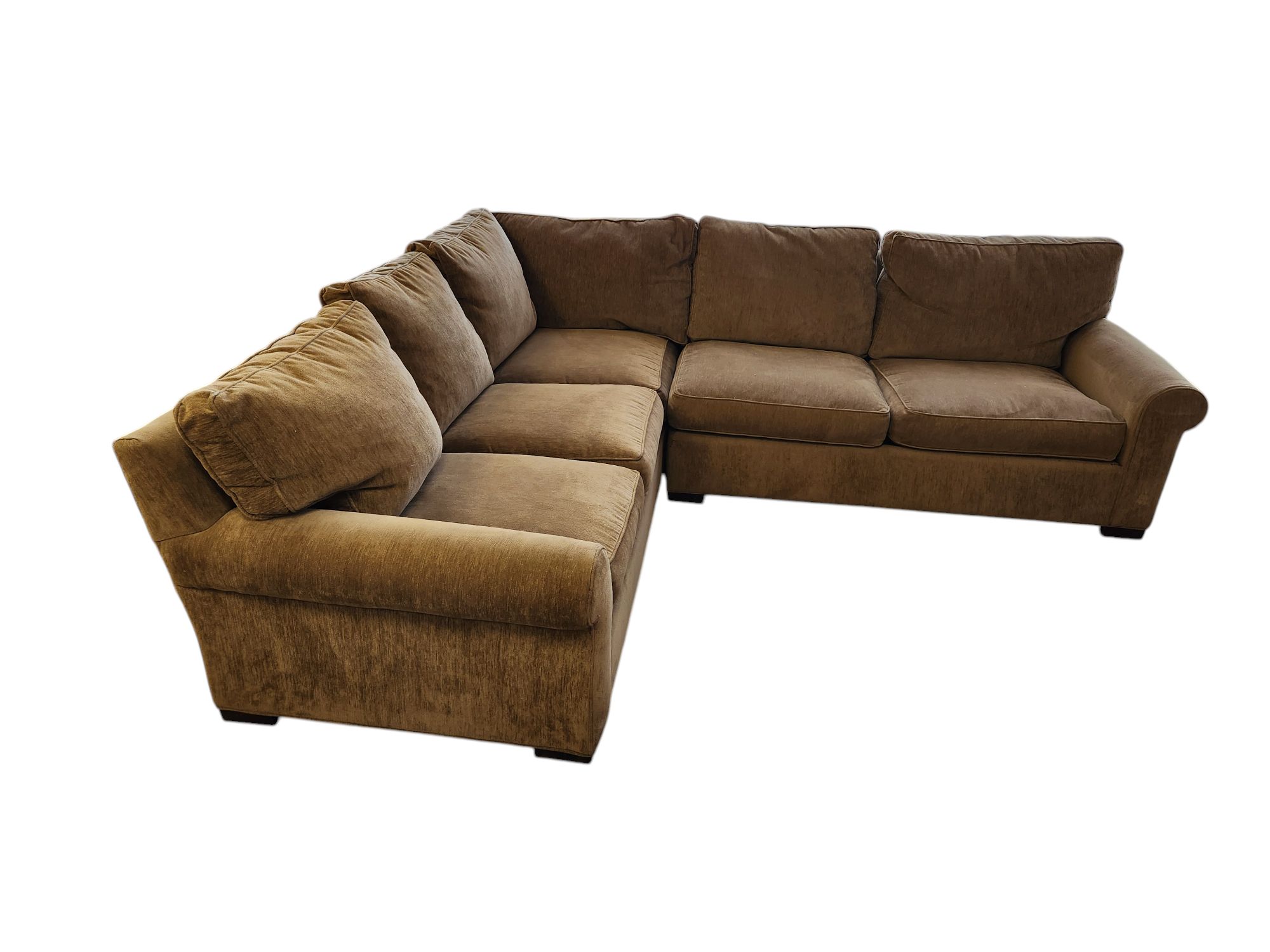 Brown L Sectional
