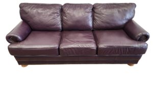 Purple Leather Couch