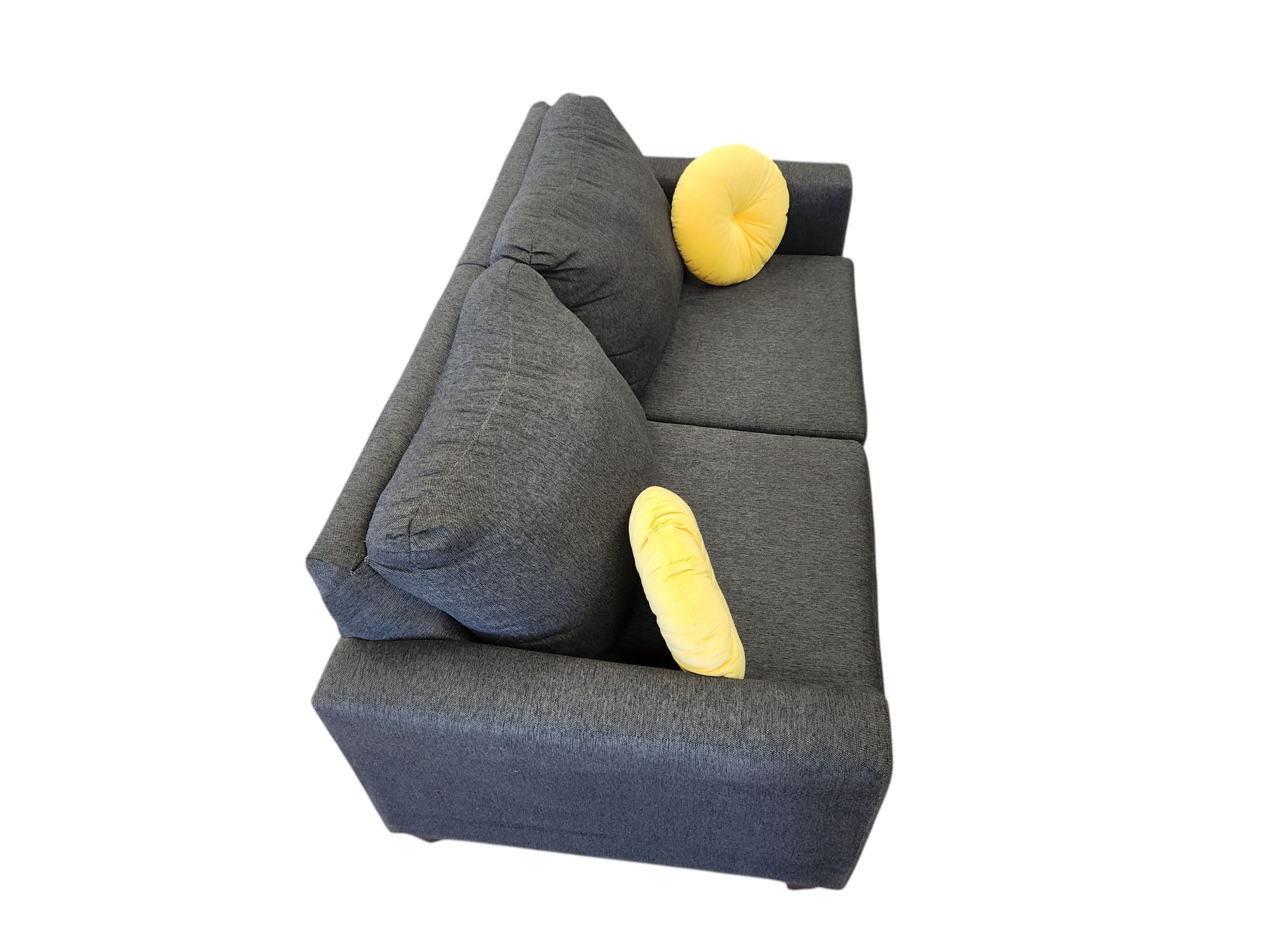 Dark Grey 2-Seat Sleeper Couch - Image 3