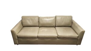Beige Leather Couch