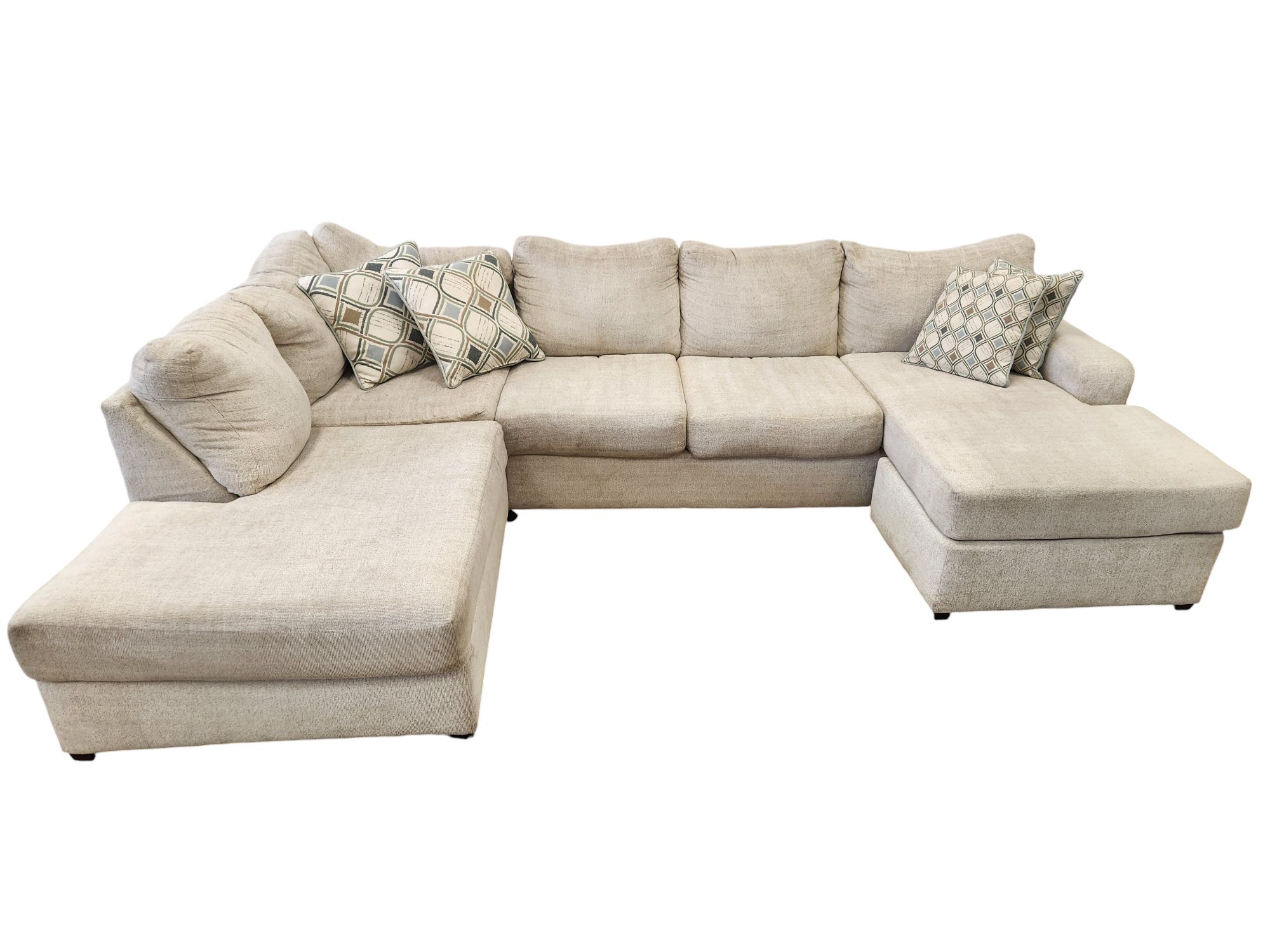 Light Grey U-Shaped Sectional