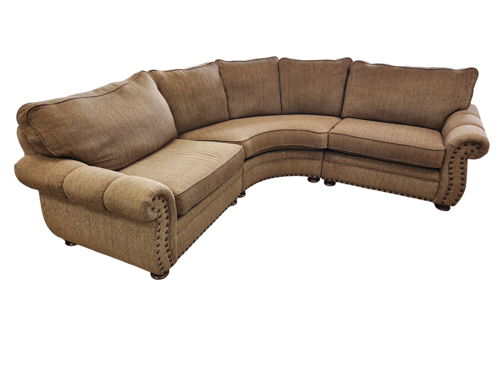 Mayo Furniture Brown Curved Sectional The Good Couch