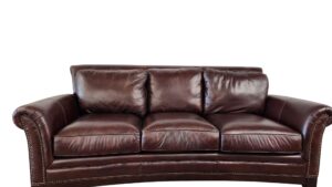 Cherry Leather Couch
