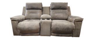 Gray Power Recliner Couch