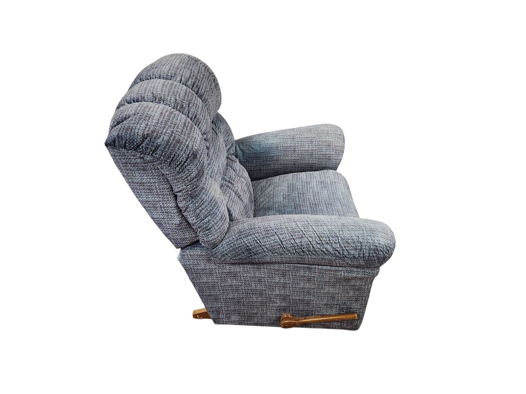 Dark Blue Rocking Recliner Chair - Image 3