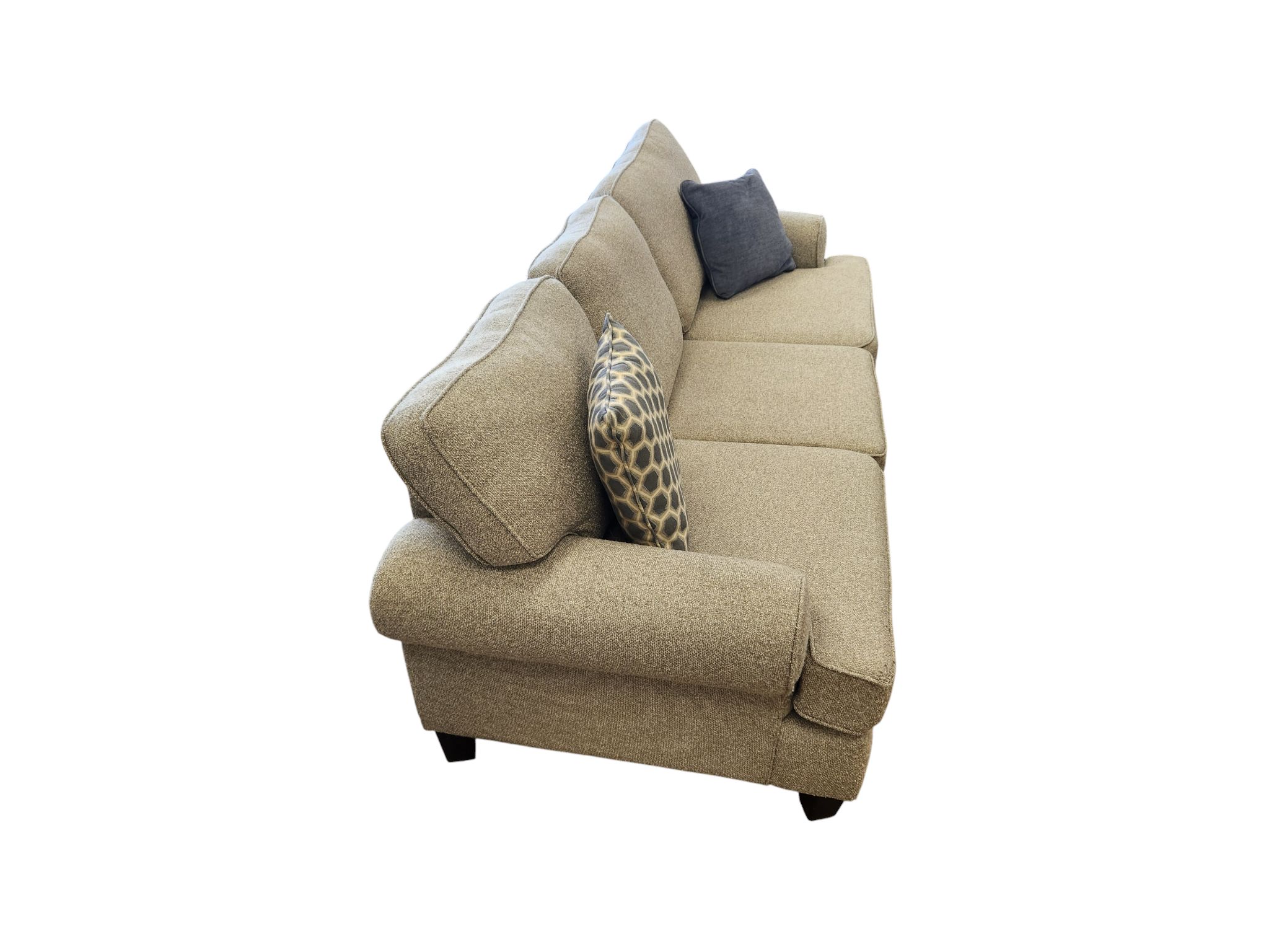 Fusion Furniture Light Gray 3-Seat Couch - Image 2