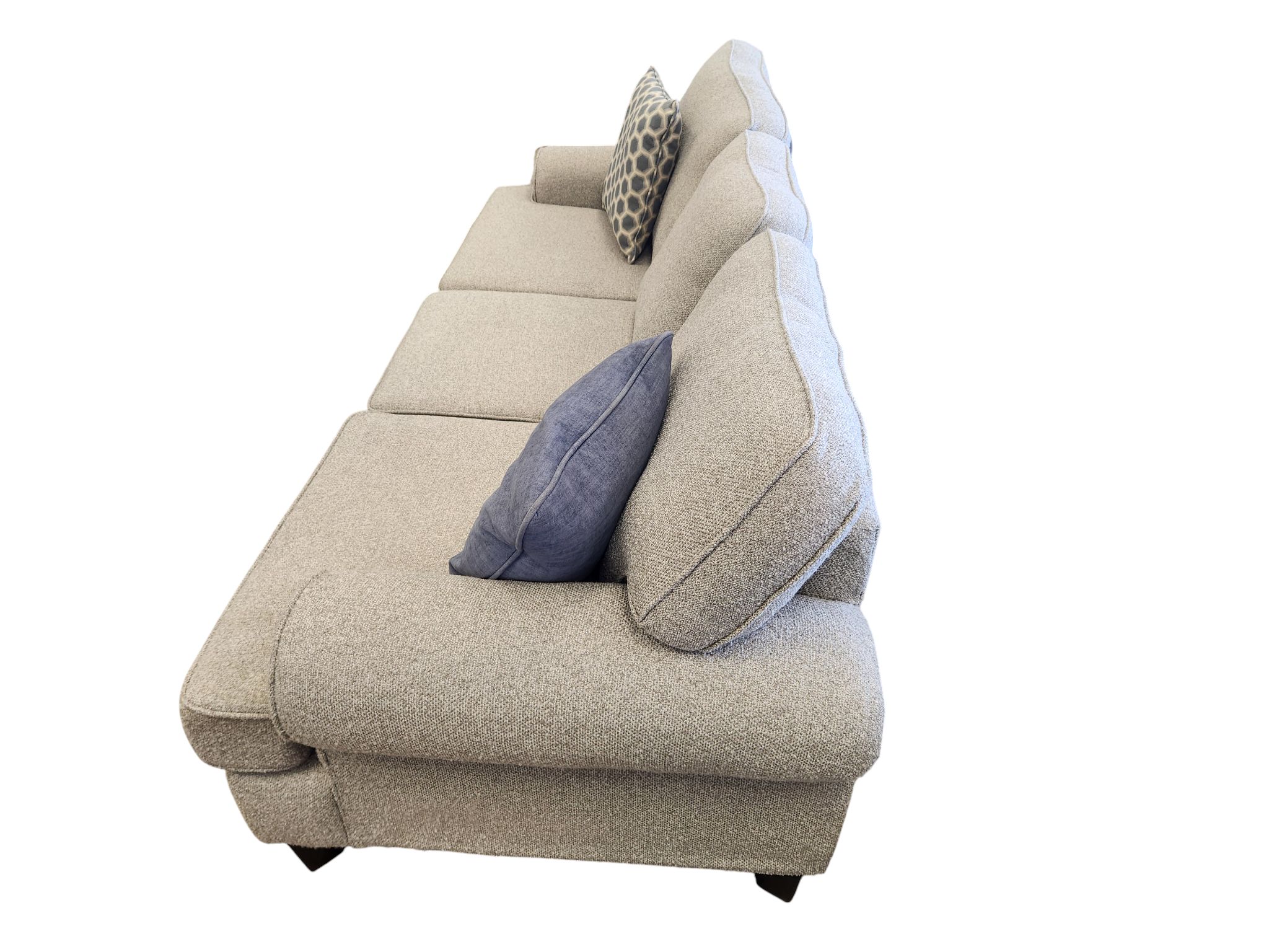 Fusion Furniture Light Gray 3-Seat Couch - Image 3