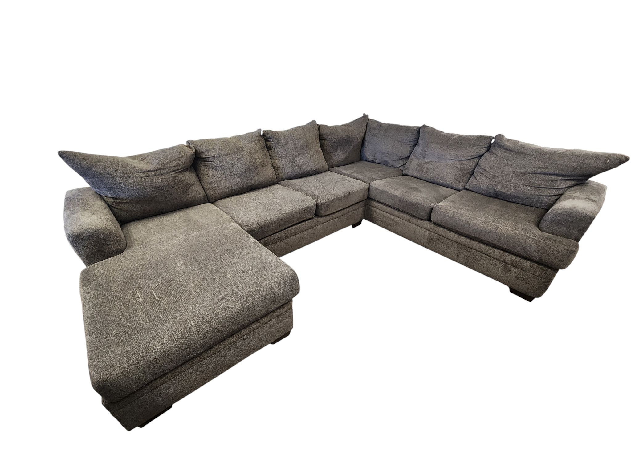 USA-Made Gray Sectional with Reversible Chaise