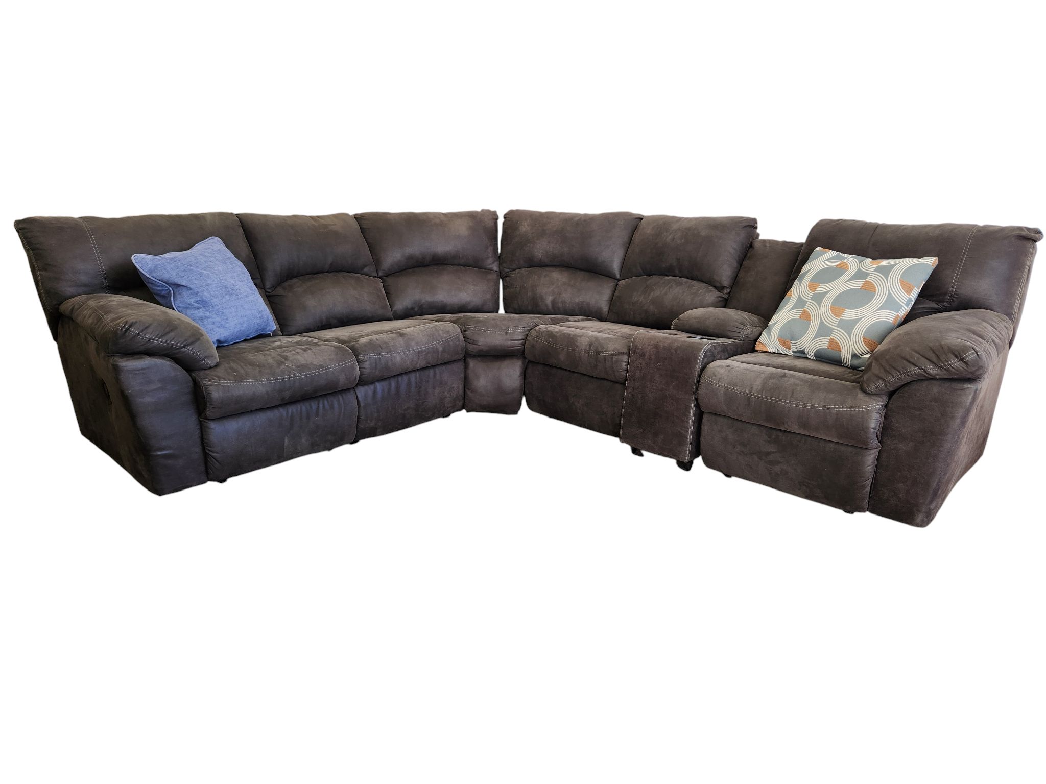 Ashley Furniture 2pc Manual Reclining Sectional