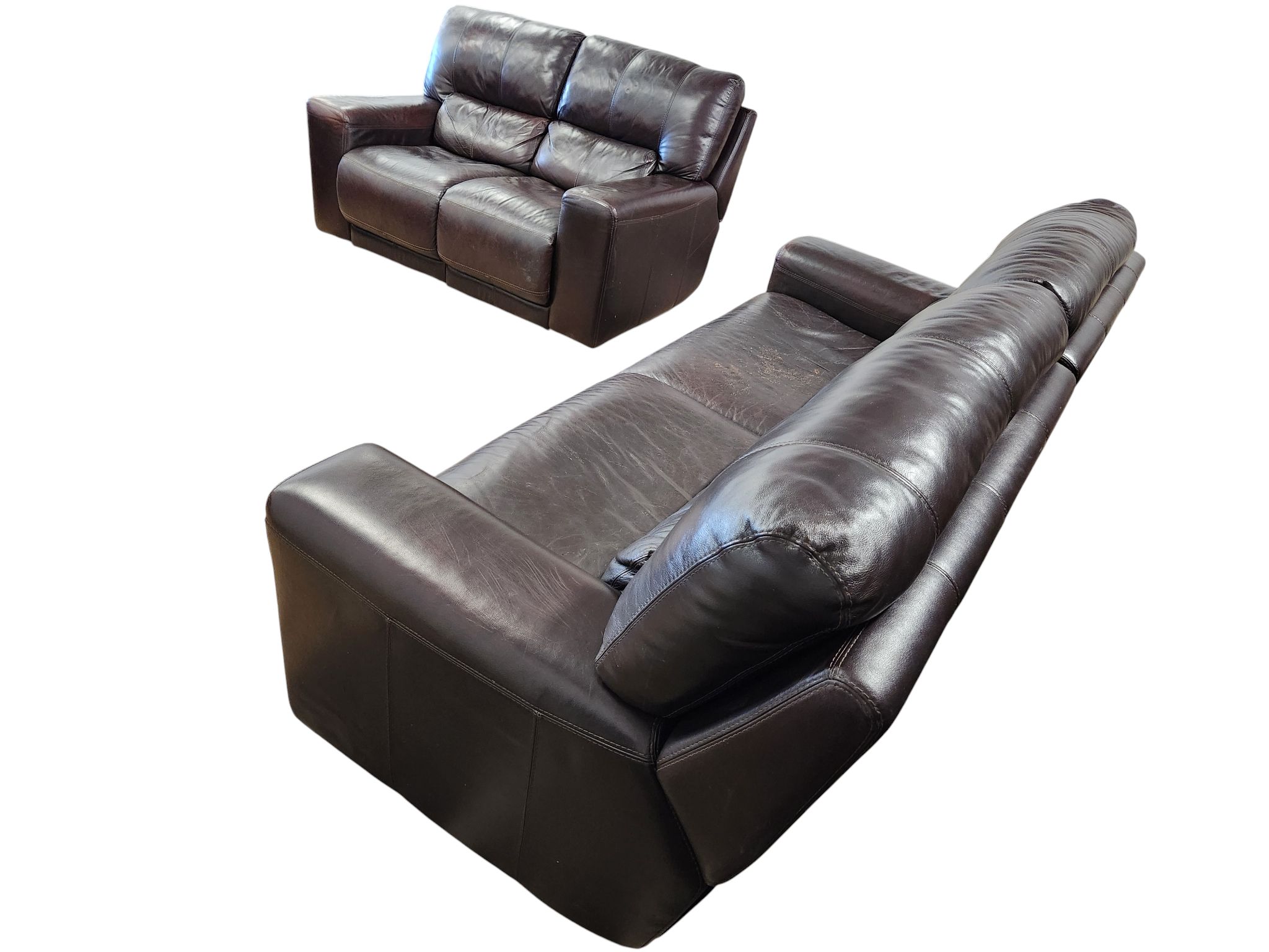 Leather Recliner Set - Image 3