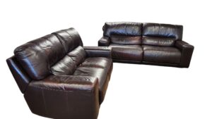 Leather Recliner Set