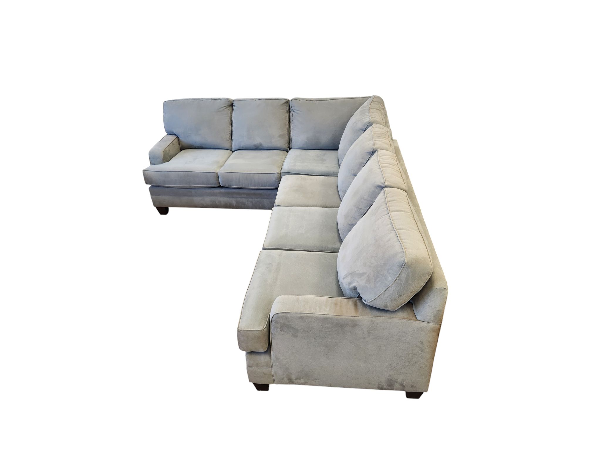 Smith Brothers Microfabric Sectional - Image 4