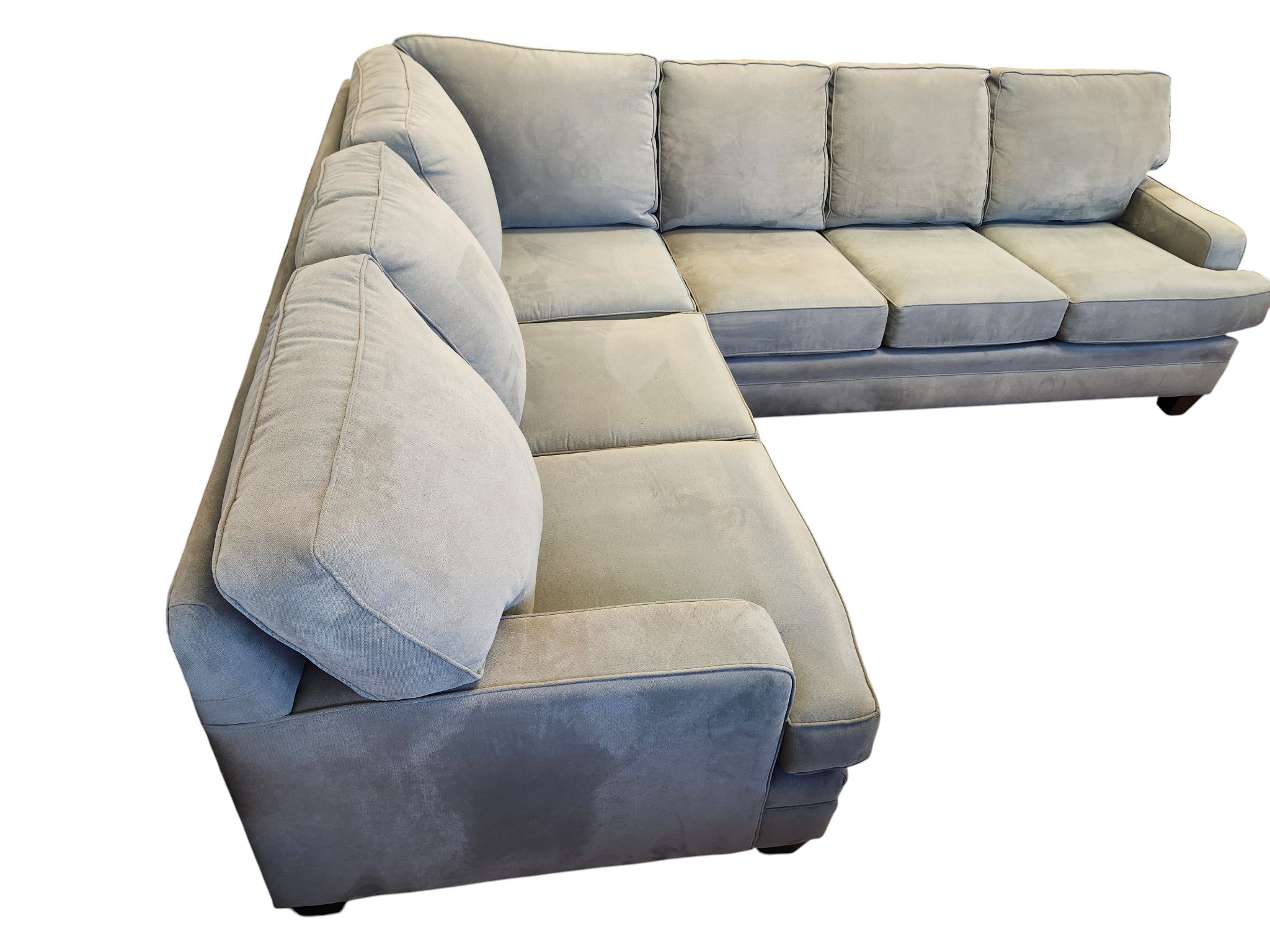 Smith Brothers Microfabric Sectional - Image 3