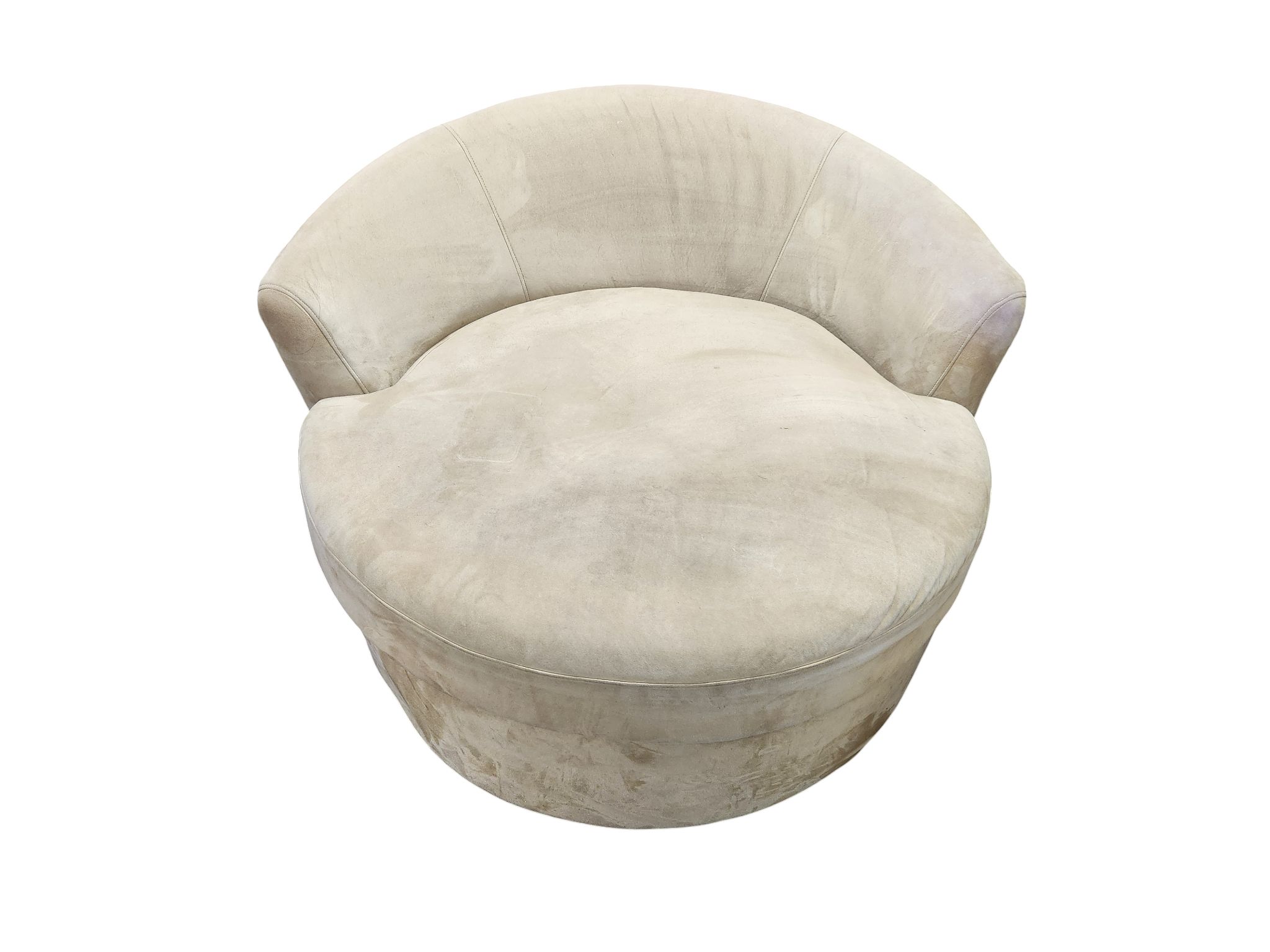 Oversized Round Swivel Accent Chair