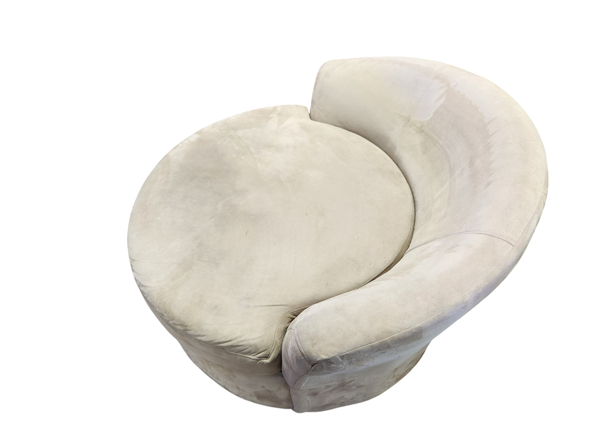 Oversized Round Swivel Accent Chair - Image 4