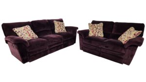 Purple Recliner Living Room Set