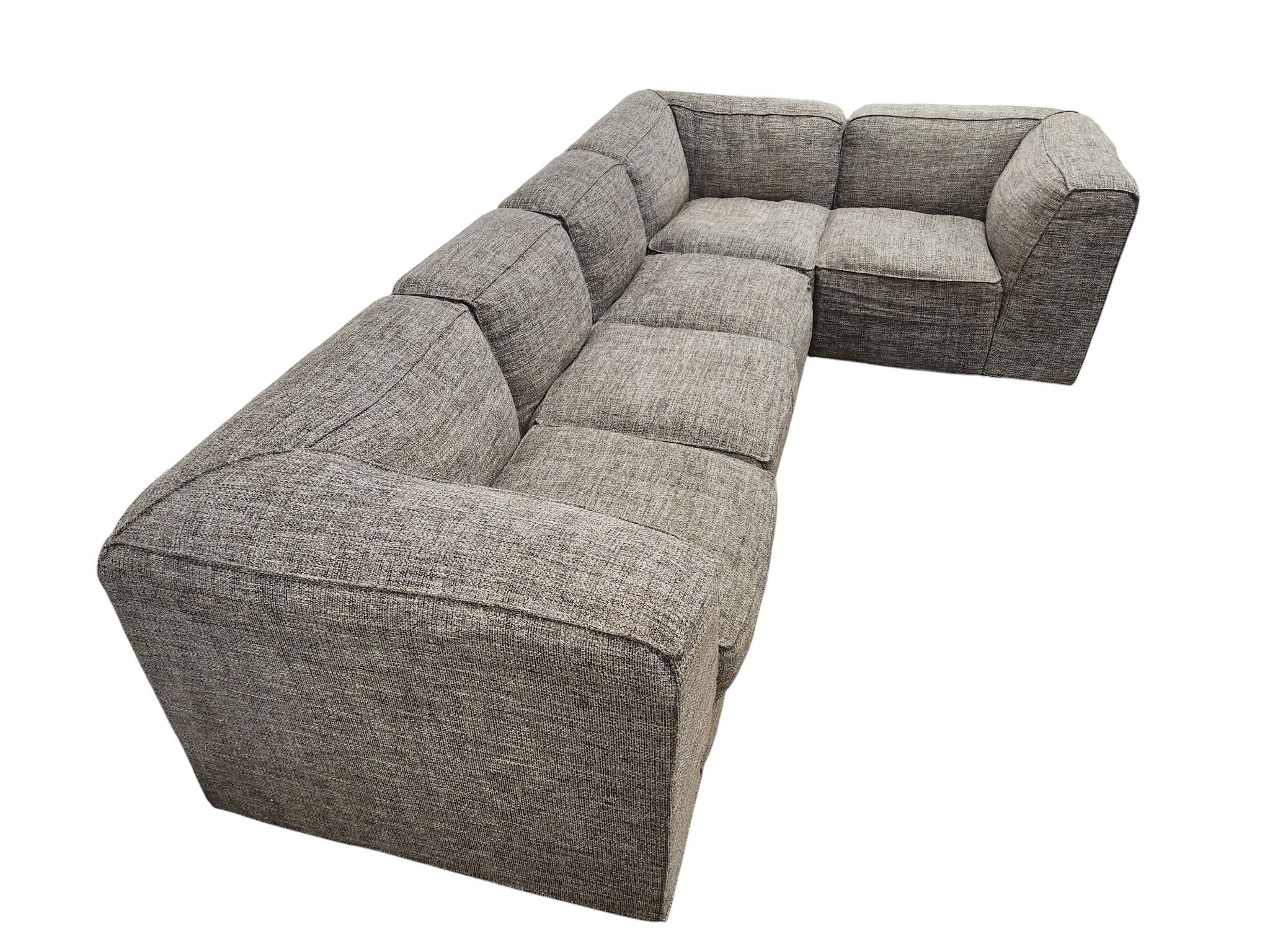 5pc Gray Modular Sectional - Image 3