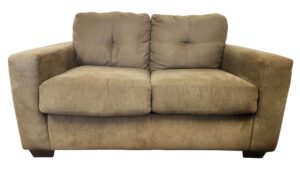 Plush Brown Loveseat