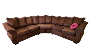 Brown Ashley Curve Shaped Sectional