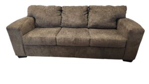 3-Seat Brown Sofa