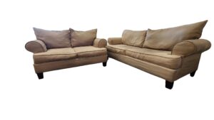 Tan Loveseat Set