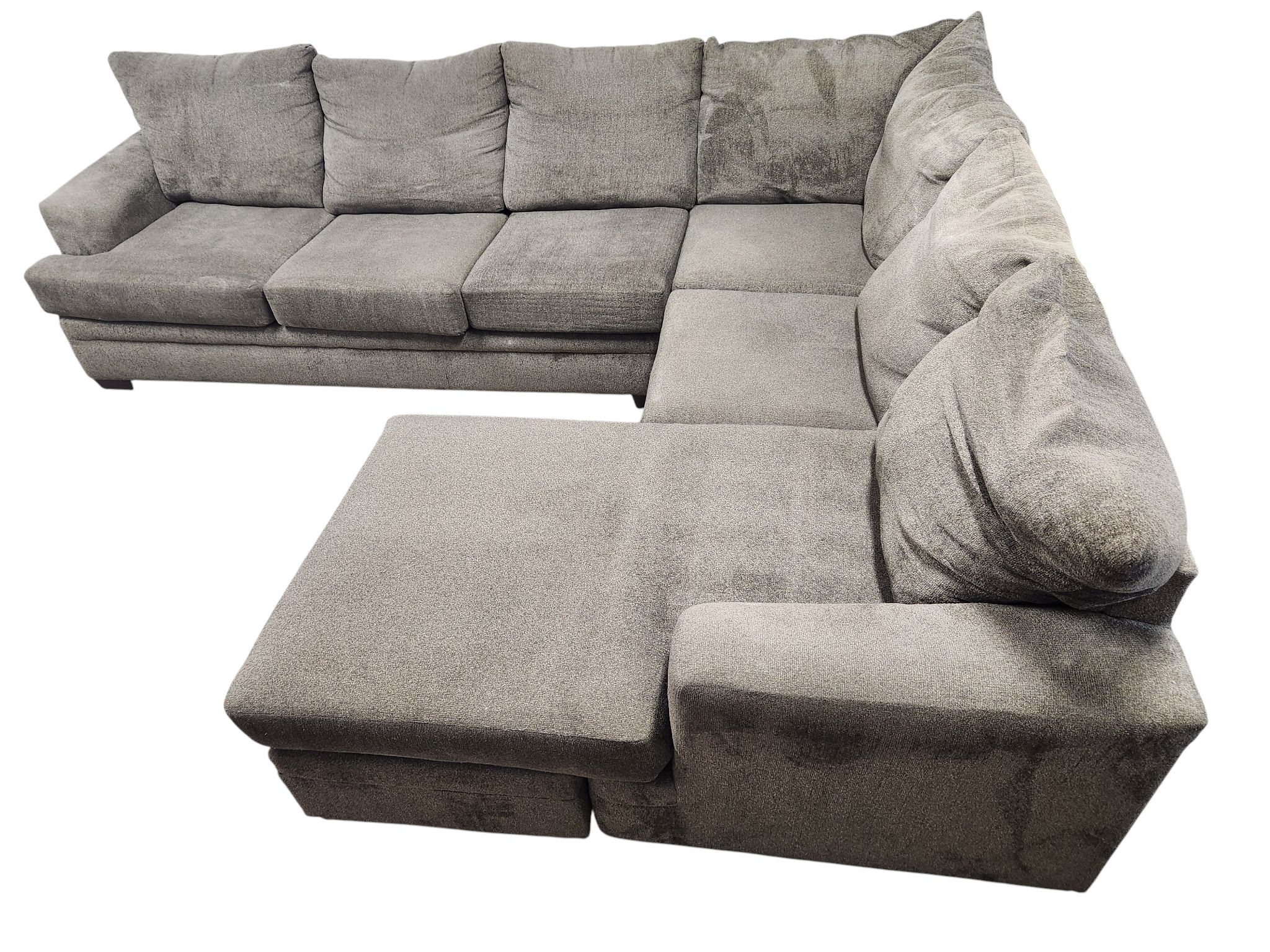 American Furniture Gray U-Shaped Sectional - Image 4
