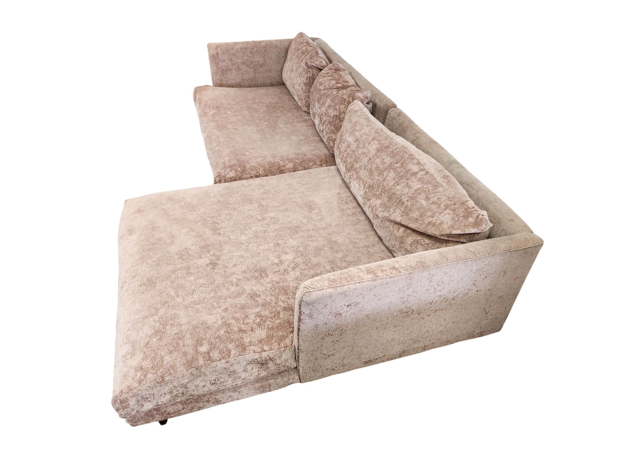 Traditional Pink L Sectional with Chaise - Image 3