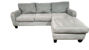Teal/Light Blue Reversible Chaise Sectional