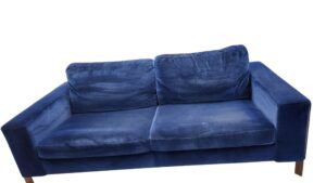 Dark Blue MCM Loveseat