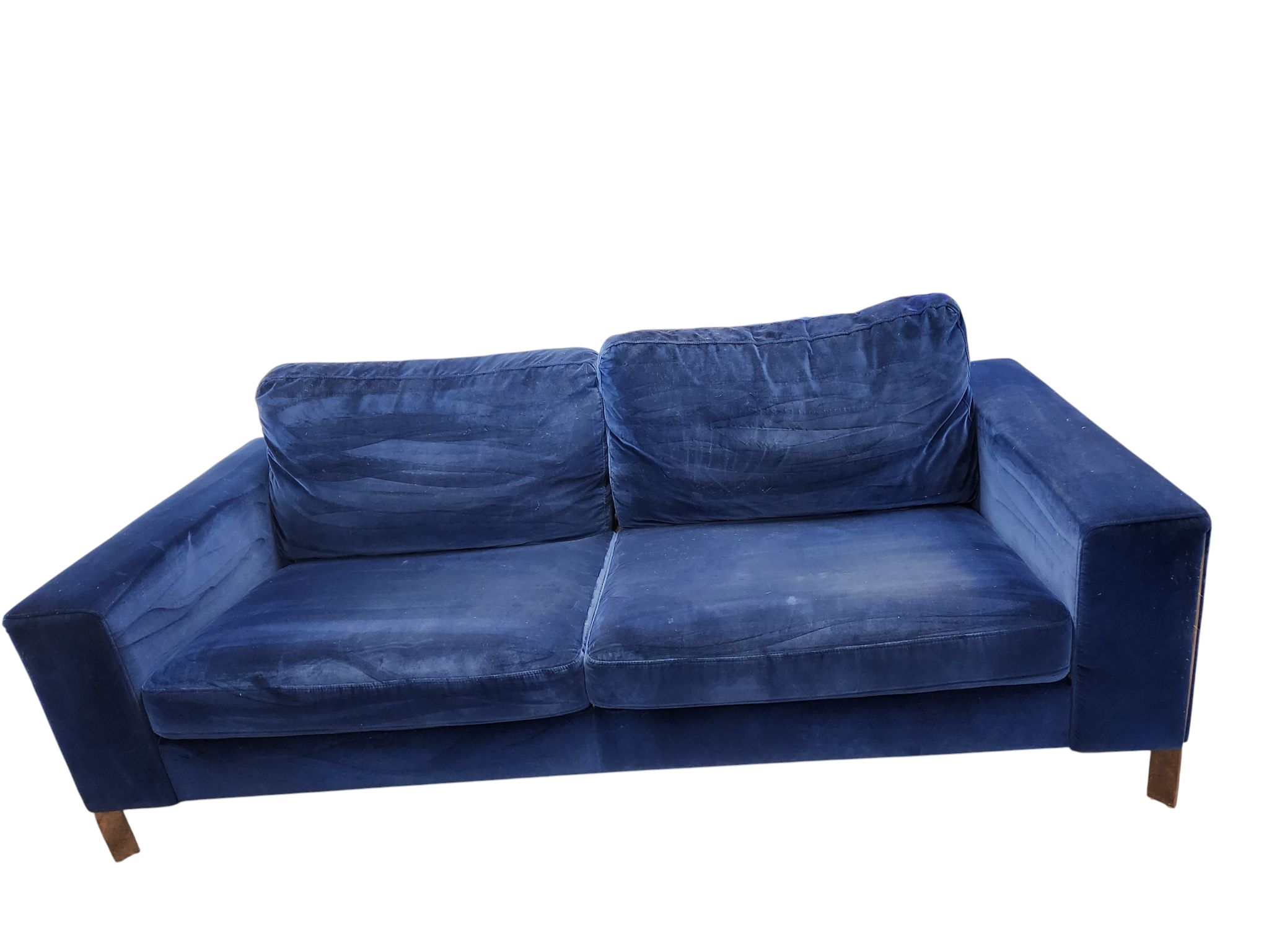Dark Blue MCM Loveseat